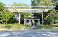Ruine einer ehemaligen Tankstelle auf der  Insel Poel - Mecklenburg Vorpommern.
