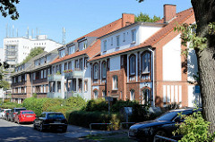 Wohnhäuser in der Bodelschwinghstraße von Hamburg Alsterdorf.