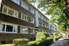 Siedlung Sengelmannstraße im Hamburger Stadtteil Alsterdorf; errichtet 1931 - Architekten Klophaus, Schoch, zu Putlitz.