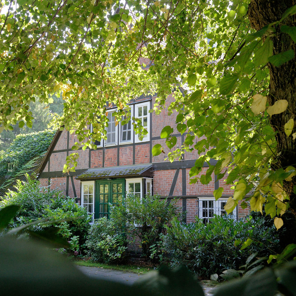 Foto „Fachwerkgebäude, Landhaus