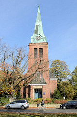 Kirche in Hamburg Groß Flottbek, geweiht 1912 - Architekten Raabe & Wöhlecke.