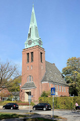 Kirche in Hamburg Groß Flottbek, geweiht 1912 - Architekten Raabe & Wöhlecke.