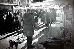 Wochenmarkt im Hamburger Stadtteil Ottensen / Spitzenplatz.