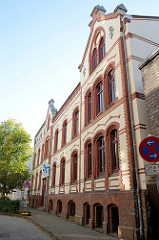 Ehemalige Warteschule in der Eddelbüttelstraße von Hamburg-Harburg, das Gebäude steht unter Denkmalschutz und wurde 1901 errichtet.
