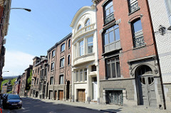 Wohnhäuser in der Rue Etienne Soubre von Lüttich / Liège.