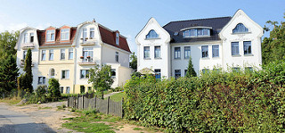 Jugendstil Doppelvillen am Karpfenteich im Ostseebad Boltenhagen