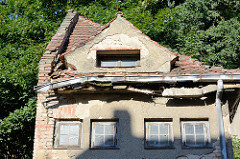Architektur in Oderberg -  verfallenes, leerstehendes Speichergebäude in der Angermünder Straße.