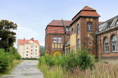 Historische Industriearchitektur der ehemaligen Dierig Textilwerke / Bielbaw - Industrieruine in der polnischen Stadt Langenbielau/Bielawa.