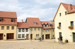 Wohnhäuser an der Fleischergasse in Altenburg.