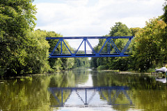 Eisenbahnbrücke über den Finowkanal bei Ruhlsdorf.