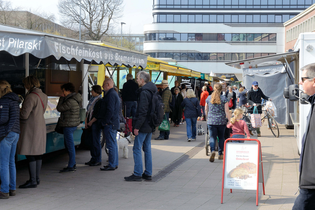 Foto „Wochenmarkt / Biomarkt auf dem Marie