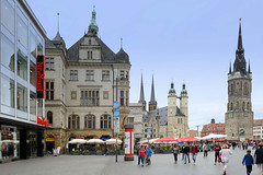 Halle (Saale) ist eine kreisfreie Großstadt im Süden von Sachsen-Anhalt.