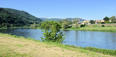 Die Elbe bei Male Brezno nad Labem in Tschechien.