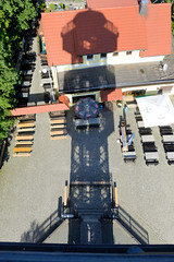 Fotos von der Stadt Löbau in der sächsischen Oberlausitz;  König-Friedrich-August-Turm auf dem Löbauer Berg.  Der 28 m hohe Turm wurde 1854 aus Gußeisen errichtet und steht als technisches Denkmal unter Denkmalschutz.