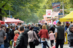 Fotos aus dem Hamburger Stadtteil Dulsberg - Bezirk Hamburg Nord. Straßenfest / Flohmarkt in der Dithmarscher Straße.