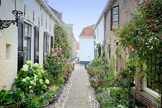 Bilder aus der Stadt Elburg am Veluwemeer in den Niederlanden - ehemalige Hansestadt.