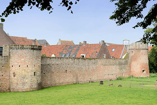 Bilder aus der Stadt Elburg am Veluwemeer in den Niederlanden - ehemalige Hansestadt.