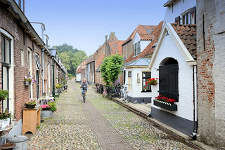 Bilder aus der Stadt Elburg am Veluwemeer in den Niederlanden - ehemalige Hansestadt.