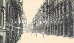 Bilder aus der Hamburger Innenstadt - Stadtteil Neustadt. Historische Fotografie von den Hamburger Colonnaden, die um 1880 entstanden.