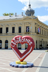 Bilder von Vukovar, Stadt an der Donau in Kroatien.