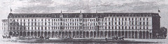 Bilder aus der Hamburger Innenstadt - Stadtteil Neustadt. Historische Ansicht der ab 1880 entstandenen Hamburger Colonnaden.