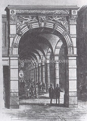 Bilder aus der Hamburger Innenstadt - Stadtteil Neustadt. Historische Ansicht der ab 1880 entstandenen Hamburger Colonnaden.