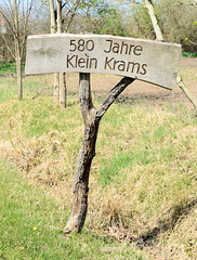 Der Ort Klein Krams wurde 1431 erstmals als Crampetze urkundlich erwähnt und gehört jetzt zur Gemeinde Alt Krenzlin.