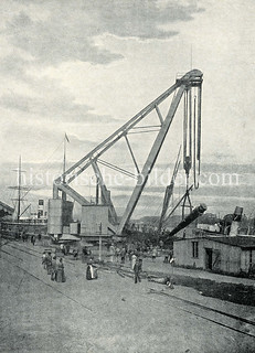 X9118877Historischer Kran am Kranhöft im Hamburger Segelschiffhafen.