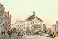 Altes Rathaus von Altona, errichtet 1721 - Entwurf Stadtbaumeister Claus Stallknecht. Das neue Altonaer Rathaus wurde 1898 im Bahnhofsgebäude errichtet.