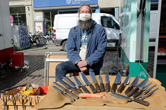 Fotos vom Wochenmarkt am Spritzenplatz in Hamburg Ottensen zu Zeiten der Corona-Seuche 2020.