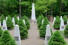 Sowjetischer Soldatenfriedhof / Ehrenfriedhof in Neustadt-Glewe am Neustädter See.
