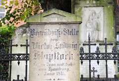 Grabstätte Klopstock - Friedhof Christianskirche Hamburg Ottensen.