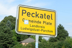 Der Ort Peckatel gehört zur Gemeinde Plate in Landkreis Ludwigslust-Parchim in Mecklenburg-Vorpommern.