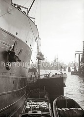 Güterumschlag im Hansahafen, O'swaldkai; ca. 1934.