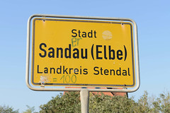 Sandau - Elbe -  ist eine Stadt im Landkreis Stendal in Sachsen-Anhalt.