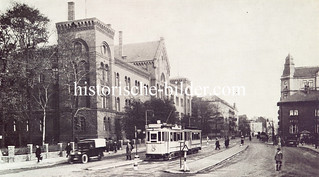 Historische Ansicht der Stresemannstraße im jetzigen Hamburger Stadtteil Altona-Nord.