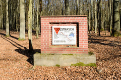 Gedenkstätte Todesmarsch im Belower Wald  für die Opfer des Todesmarsches des Konzentrationslagers Sachsenhausen.