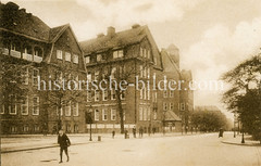 Altes Bild vom Institut für  Schiffs- und Tropenkrankheiten in Hamburg Sankt Pauli; errichtet zwischen1920 und 1914, Architekt Fritz Schumacher.