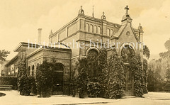 Historische Aufnahmen vom Eppendorfer Krankenhaus in  Hamburg; Kapelle.