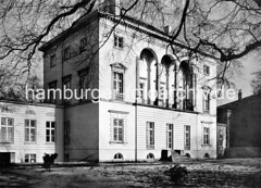 Historische Fotografie eines Wohngebäudes an der Palmaille in Hamburg Altona.