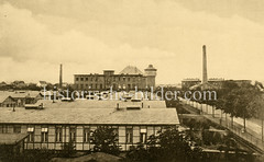 Historische Aufnahmen vom Eppendorfer Krankenhaus in  Hamburg; Baracken / Wasserturm.