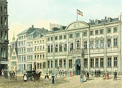 Historische Ansicht vom Stadthaus in der Neustadt, Neuer Wall (ca. 1885)