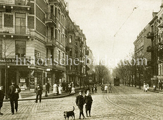 Historisches Foto aus Hamburg Hamm - Mittlestraße, Carl-Petersen-Straße.