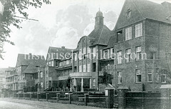 Historische Ansicht vom Kinderkrankenhaus in der damaligen  Tresckowallee in Altona.