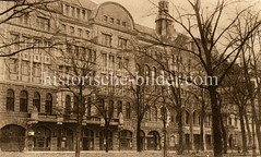 Historische Ansicht vom Hamburger Gewerkschaftshaus am Besenbinderhof in Hamburg St. Georg.