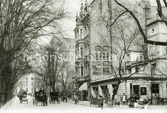 Historische Ansicht vom Mittelweg in Hamburg Rotherbaum.