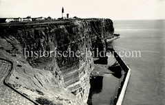 Historische Ansicht der deutschen Nordseeinsel Helgoland