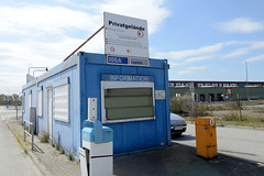 Bilder aus dem Kleinen Grasbrook, Stadtteil in Hamburg -  Übersee Zentrum; Pförtnerhaus.