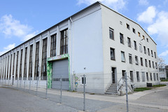 Fotos aus dem Hamburger Stadtteil Groß Borstel, Bezirk Hamburg Nord; Halle auf dem Stüver-Gelände. Auf dem 60 000 m² großen Grundstück sollen 400 Wohnungen entstehen.