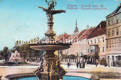 Historische Ansicht von Pressburg, Bratislava.